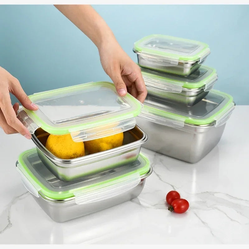 Stainless Steel Airtight Food Containers With Lids on Luulla
