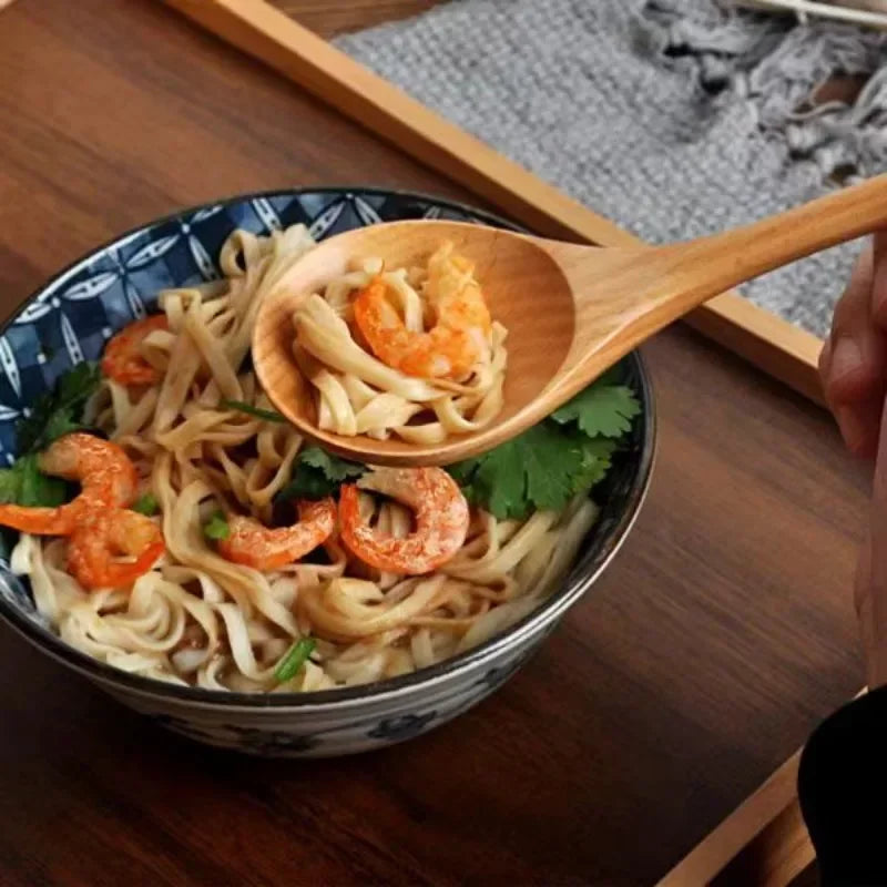 Handcrafted Wooden Spoon For Serving Noodles Fashion on Luulla